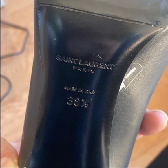 💥SOLD💥 SAINT LAURENT LEATHER LIPSTICK HEELS - Picture 12 of 13